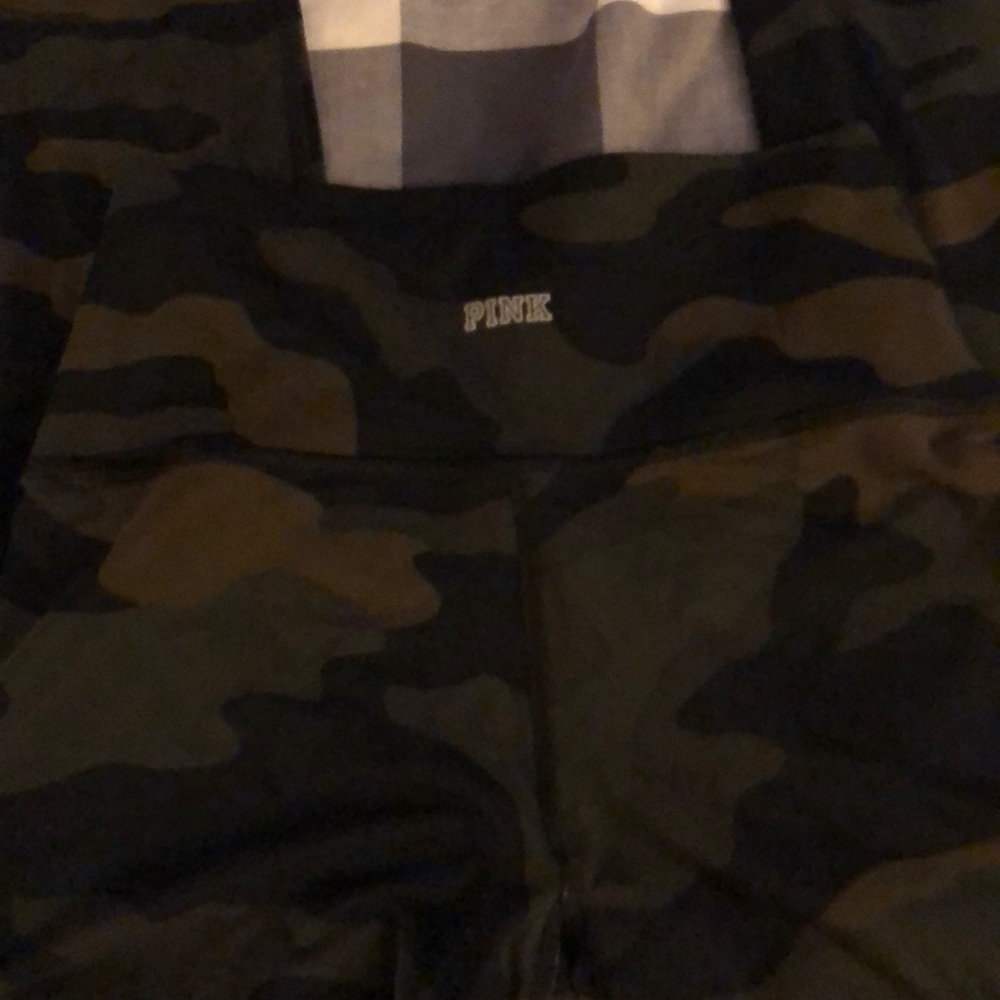 Pink Victoria secret camo leggings